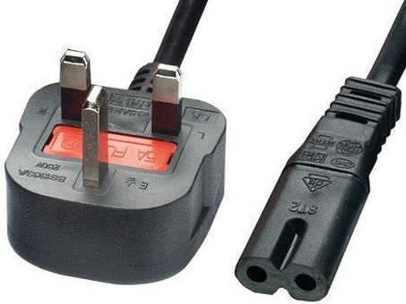 2 prong power cord for uk
